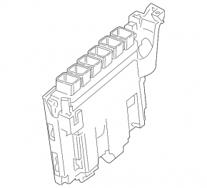 Bracket ECU block engine computer left BMW 5 G30 18-19 4.4T