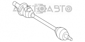 Drive axle shaft rear right Mercedes X164 GL W164 ML