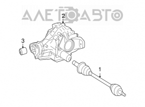 Drive axle shaft rear right Mercedes X164 GL W164 ML