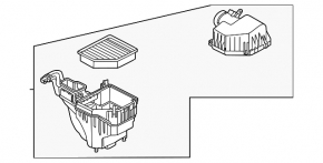 Nissan Rogue 21-21 2.5 Air Filter Housing Assy