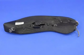 Side trim rear seats right Chrysler 200 15-17 leather black, rusty fasteners