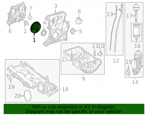Crankshaft pulley Mercedes GLA 14-20 2.0
