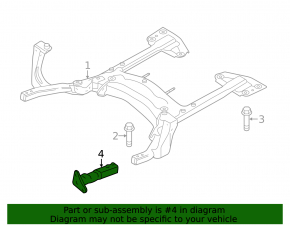 Subframe reinforcement front left Mini Cooper Countryman R60 10-16