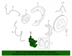 Front right caliper BMW X1 F48 16-22
