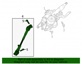 Steering Cardan Shaft Buick Encore 13-19