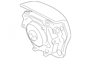 Airbag in steering wheel driver Toyota Avalon 05-12 gray
