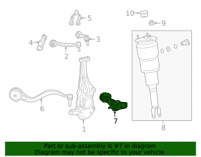 Lower control arm, front left, rear, Lexus LS 18-23 RWD