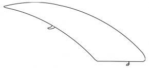 Rear glass BMW 4 F32 14-20 Coupe