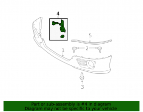 Front bumper cover left Toyota Camry v40 10-11