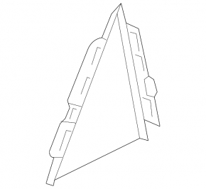 Door trim side triangle rear right VW Passat 20-22 outer