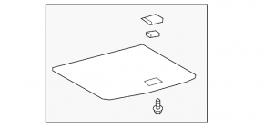 Lexus UX200 19 trunk shelf for spare tire