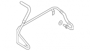 Power steering return hose VW Jetta 11-14 USA 2.0, 2.5