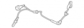 Front right ABS sensor wire for Volkswagen Arteon 19-23
