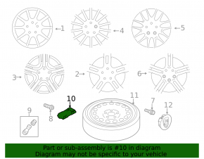 Porsche Panamera 14-16 315 MHz Wheel Pressure Sensor