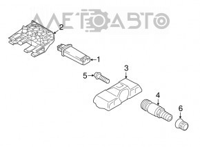 Porsche Panamera 14-16 315 MHz Wheel Pressure Sensor