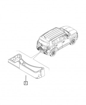 Foam plastic for spare tire Renegade 15-