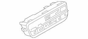 Rear row climate control BMW X3 G01 18-21 without heating