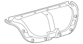 Toyota Camry V50 12-14 USA Black Trunk Lid Trim
