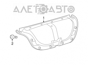 Toyota Camry V50 12-14 USA Black Trunk Lid Trim