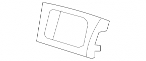 Front panel trim left Subaru Impreza WRX GH 09-14 under the deflector, dark gray
