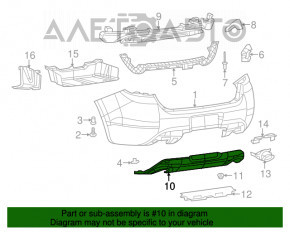 13-16 Dodge Dart Rear Bumper Lip