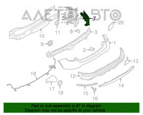 Blind Spot Sensor Mount Right Fiat 500X 16-22