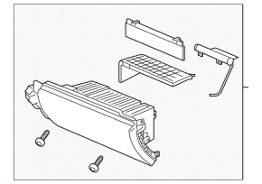 Glove box, glove compartment Acura MDX 14-20 beige