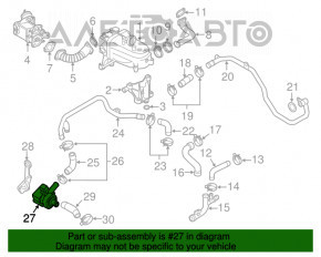 Coolant pump Porsche Panamera 10-16