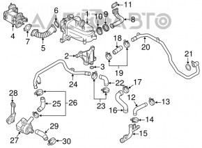 Coolant pump Porsche Panamera 10-16