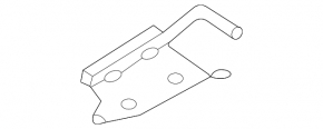 Muffler bracket central Audi Q5 80A 18-24 with rubber