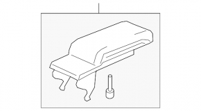 Console center armrest and cup holders Honda Insight 19-22