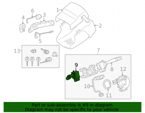 Steering column switch left Toyota Solara 04-06