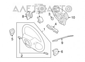 Steering wheel control buttons right Lexus RX400h 06-08 ser