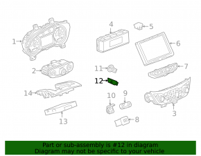 Chevrolet Equinox 18-24 Hazard Light Button