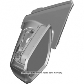 Side mirror left GMC Terrain 18- turn signal, heating, camera, BSM