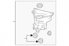 Toyota 4Runner 10-24 Windshield Washer Reservoir
