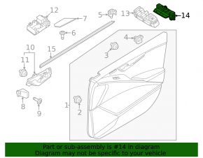 Front Left Seat Memory Buttons Kia Niro 23-