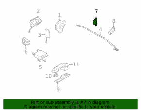 Airbag sensor center right Subaru b10 Tribeca