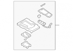 Mazda 3 19- shifter cover, matte black, Japan built