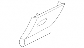 Left dashboard trim Ford Escape MK3 13-19 black