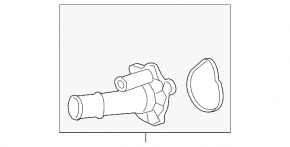 Thermostat housing Lincoln MKC 15 - without pump