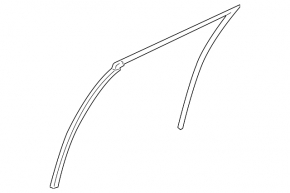 Rear left glass seal Mazda6 09-13