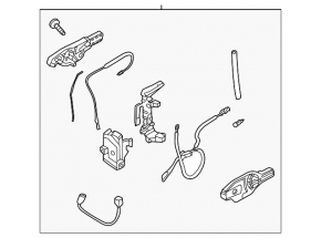 Ford Explorer 20 Front Right Door Handle Mechanism - Keyless Without Lock