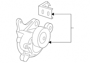 Tensioner pulley drive belt Toyota Camry v40