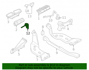 Audi A3 8V 15-20 Cabin Temperature Sensor