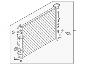 Radiator cooling water Infiniti QX50 19-20 with gearbox cooling