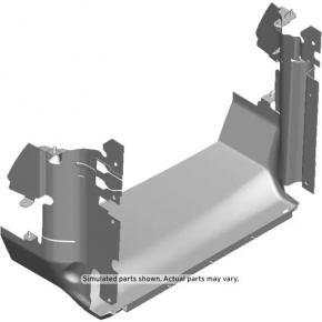 Lower radiator deflector Cadillac ATS 13-14 2.5