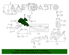 Water pump Hyundai Sonata 16-19 hybrid