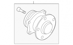 Rear left hub Subaru Outback 10-14