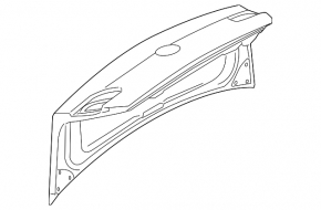 Trunk lid VW CC 13-17 rest